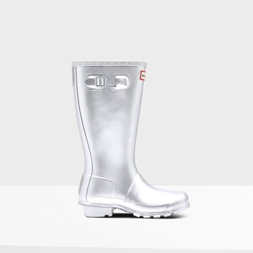 Hunter Original Metallic Rain Boots For Kids - NZ G9643